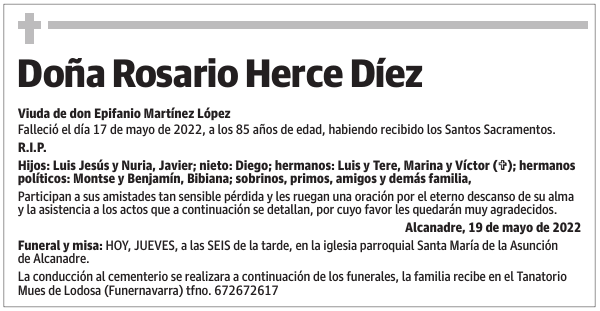 Doña  Rosario  Herce  Díez