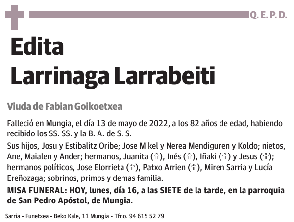 Edita Larrinaga Larrabeiti