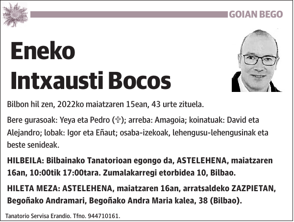 Eneko Intxausti Bocos