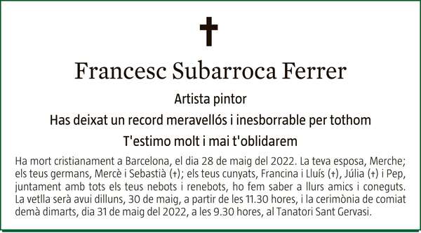 FRANCESC  SUBARROCA  FERRER