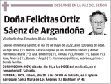 Felicitas  Ortiz  Sáenz  de  Argandoña