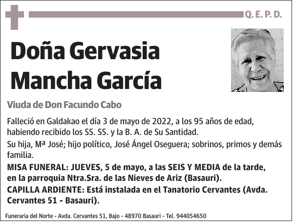 Gervasia Mancha García