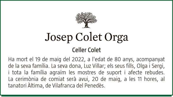 JOSEP  COLET  ORGA
