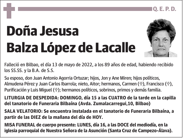 Jesusa Balza López de Lacalle