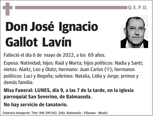 José Ignacio Gallot Lavín