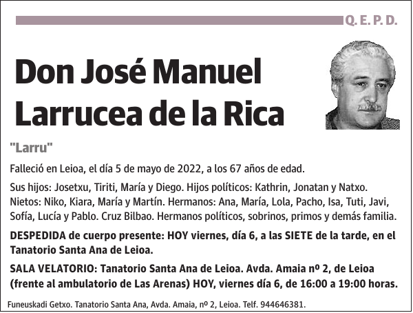 José Manuel Larrucea de la Rica