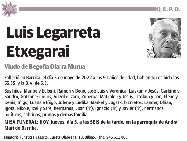 Luis Legarreta Etxegarai