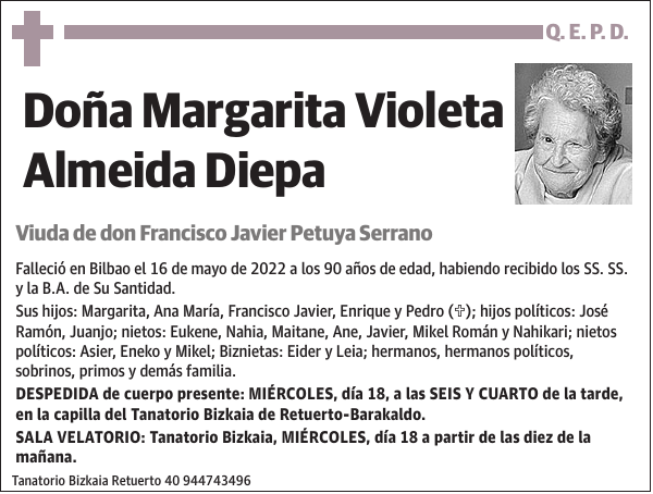 Margarita Violeta Almeida Diepa