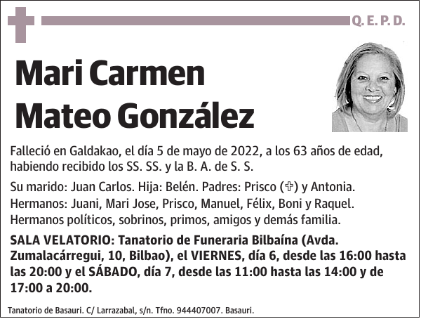Mari Carmen Mateo González