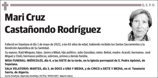 Mari Cruz Castañondo Rodríguez