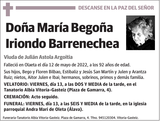 María  Begoña  Iriondo  Barrenechea