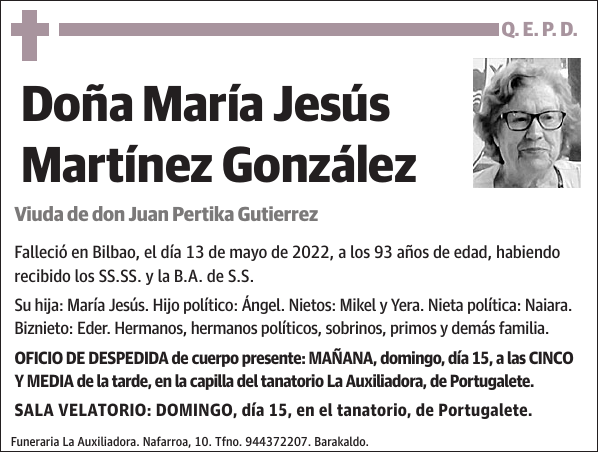 María Jesús Martínez González