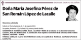María  Josefina  Pérez  de  San  Román  López  de  Lacalle