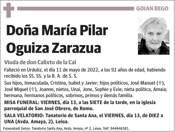 María Pilar Oguiza Zarazua