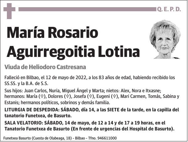 María Rosario Aguirregoitia Lotina