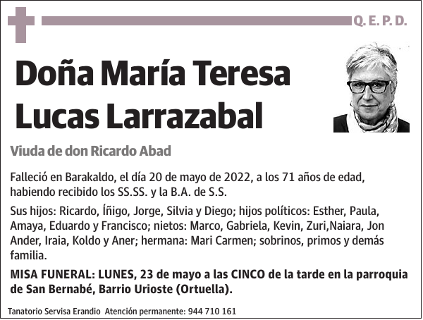 María Teresa Lucas Larrazabal
