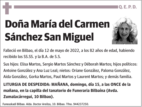 María del Carmen Sánchez San Miguel