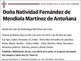 Natividad  Fernández  de  Mendiola  Martínez  de  Antoñana