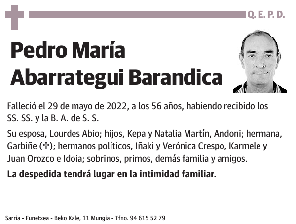 Pedro María Abarrategui Barandica
