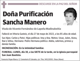 Purificación  Sancha  Manero