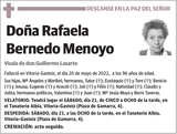 Rafaela  Bernedo  Menoyo