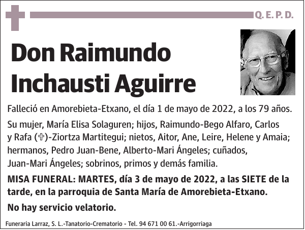 Raimundo Inchausti Aguirre