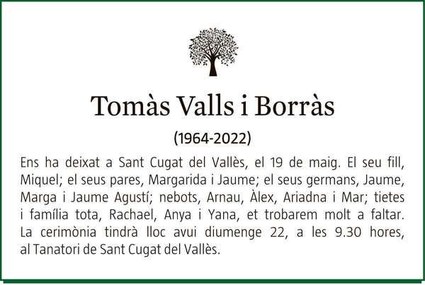 TOMÀS  VALLS  I  BORRÀS