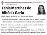 Tania  Martínez  de  Albéniz  Garín