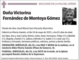 Victorina  Fernández  de  Montoya  Gómez