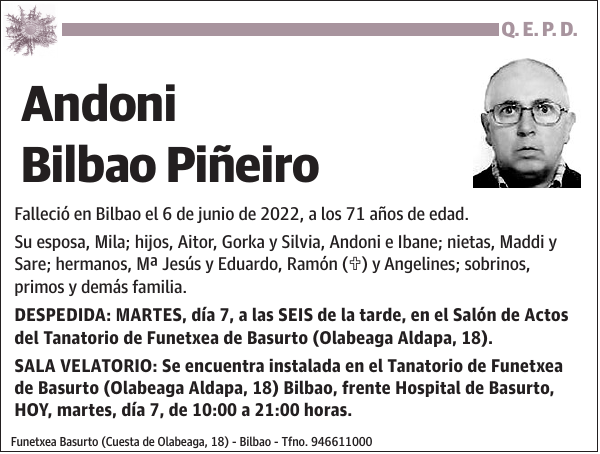 Andoni Bilbao Piñeiro