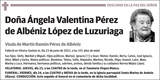Ángela  Valentina  Pérez  de  Albéniz  López  de  Luzuriaga