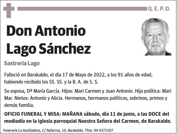 Antonio Lago Sánchez