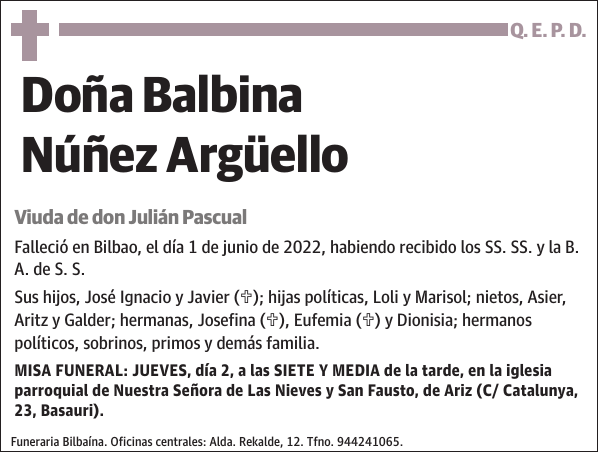 Balbina Núñez Argüello