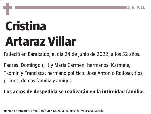Cristina Artaraz Villar