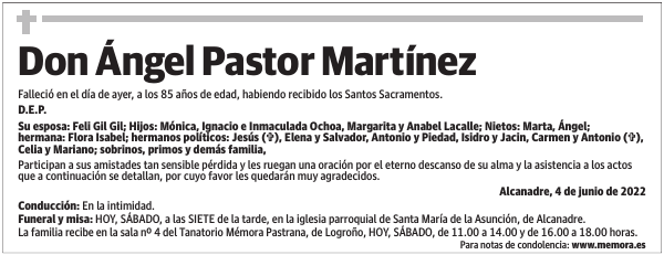 Don  Ángel  Pastor  Martínez