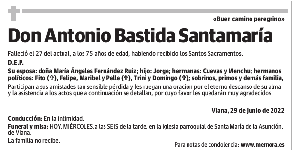 Don  Antonio  Bastida  Santamaría
