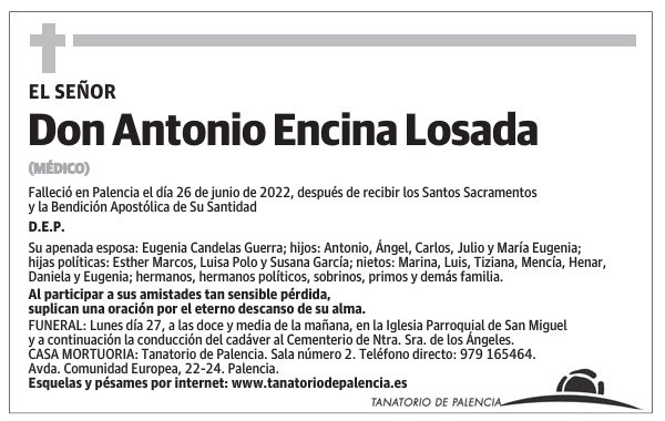 Don Antonio Encina Losada