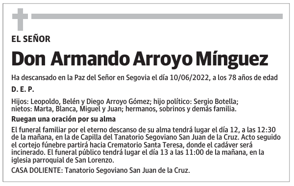 Don Armando Arroyo Mínguez