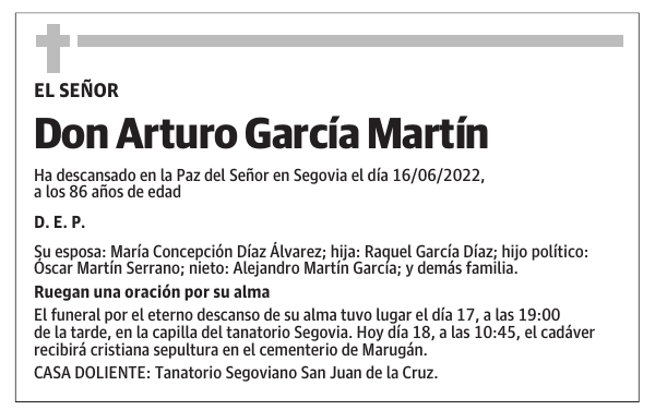 Don Arturo García Martín