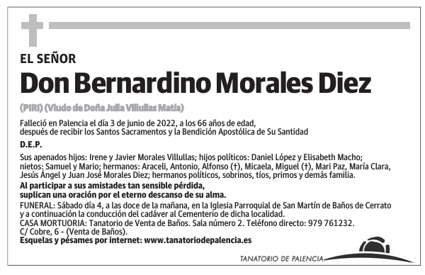 Don Bernardino Morales Diez