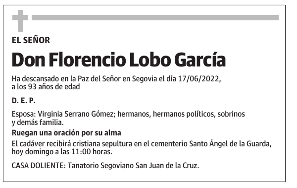 Don Florencio Lobo García