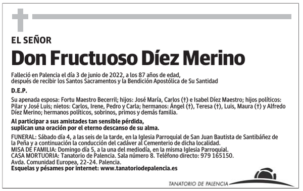 Don Fructuoso Díez Merino