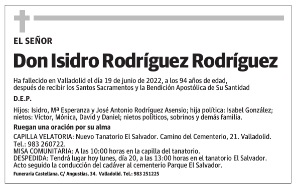 Don Isidro Rodríguez Rodríguez