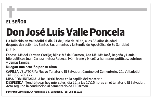 Don José Luis Valle Poncela
