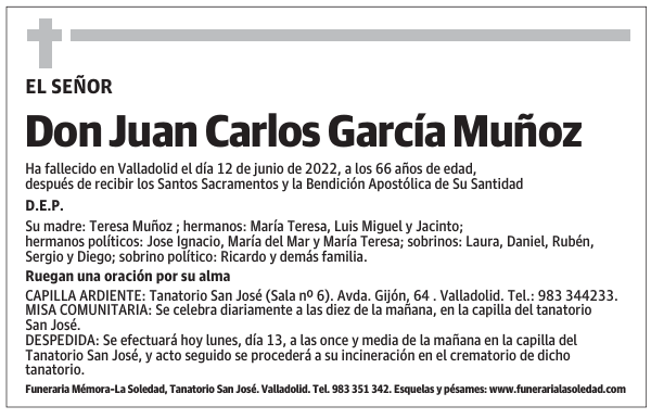 Don Juan Carlos García Muñoz