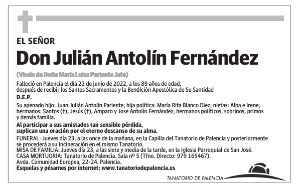 Don Julián Antolín Fernández