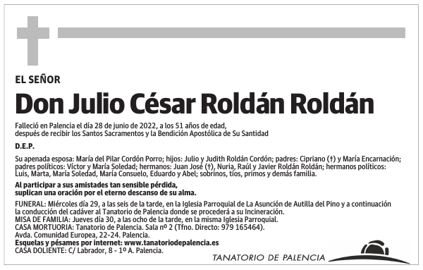Don Julio César Roldán Roldán