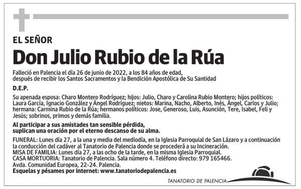 Don Julio Rubio de la Rúa