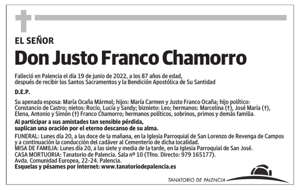 Don Justo Franco Chamorro