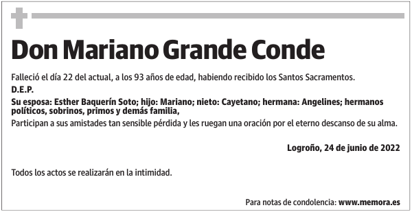 Don  Mariano  Grande  Conde